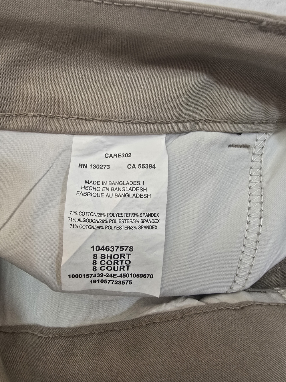 Lee Womens Wrinkle-Free Khaki Pants - Beige Size 8 - Picture 7 of 11